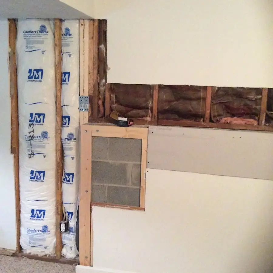 Wall insulation replacement during Odor Removal & Deodorization in Santa Barbara